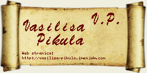 Vasilisa Pikula vizit kartica